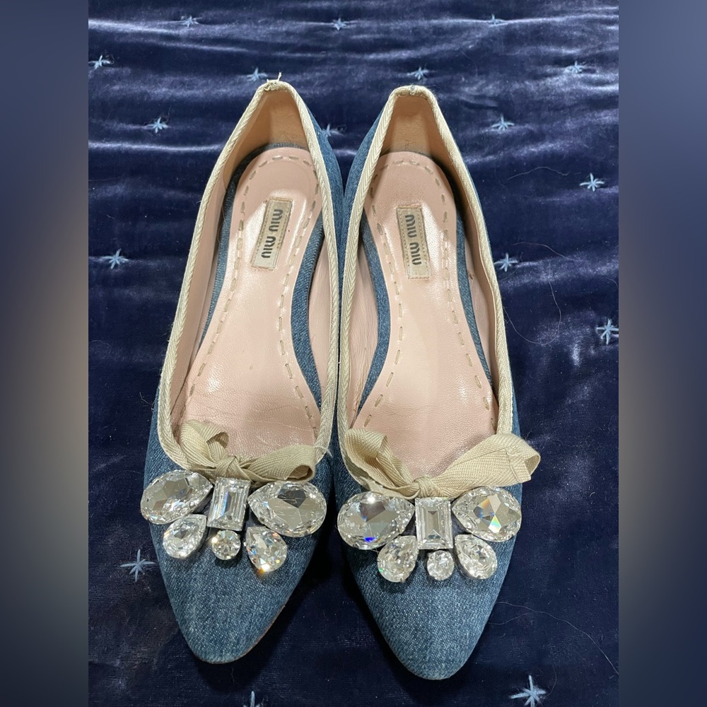 Denim Miu Miu shoes